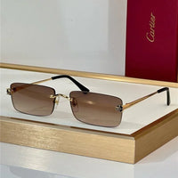 '- Cartier CT0598S 001 Première de Cartier Rectangle Shape Sunglasses NEW 🐆