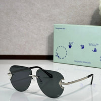 Off-White Men's Alexandria Metal Round Sunglasses 🧩