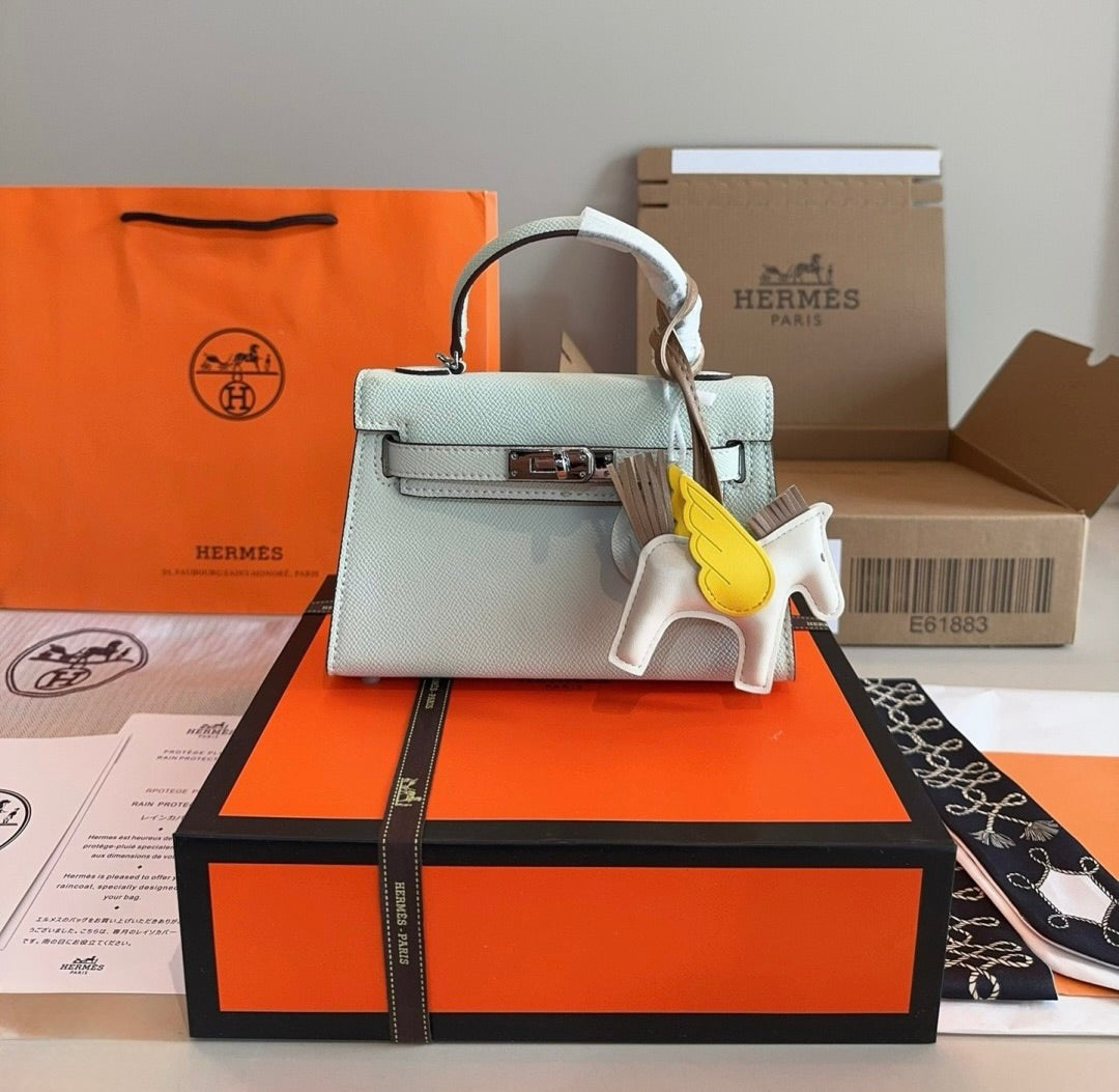 HERMES Hermès Kelly Sellier 20  Epsom Palladium Hardware✨ - onlinechics.com