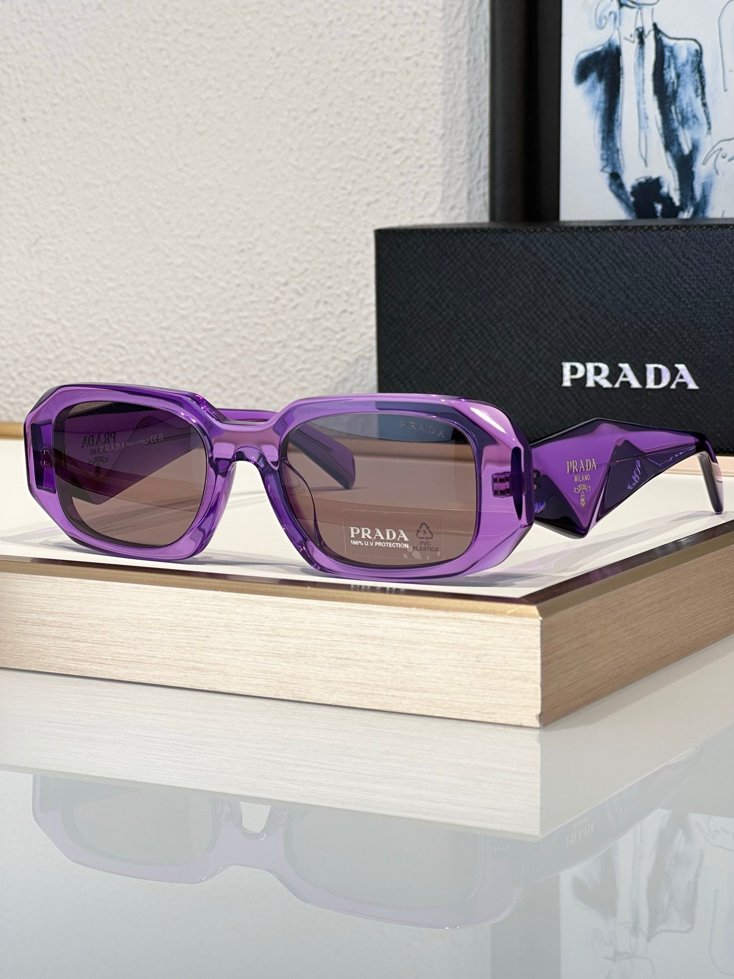 Prada 0PR 17WS 1AB5S0 49-20-145  2024 Women's Sunglasses 🟥 - buyonlinebehappy