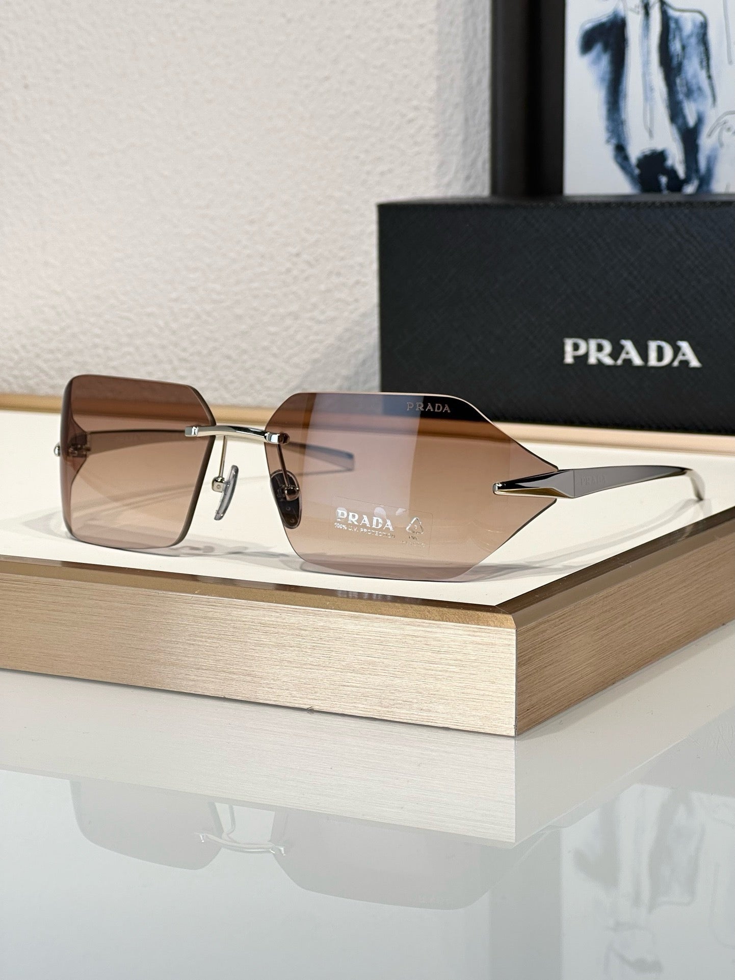 PRADA SPR A55 Runway Tinted Women's Sunglasses✨