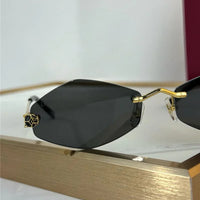 Cartier Eyewear Tiger Head Panthere CT0433S 001 Sunglasses  🐆
