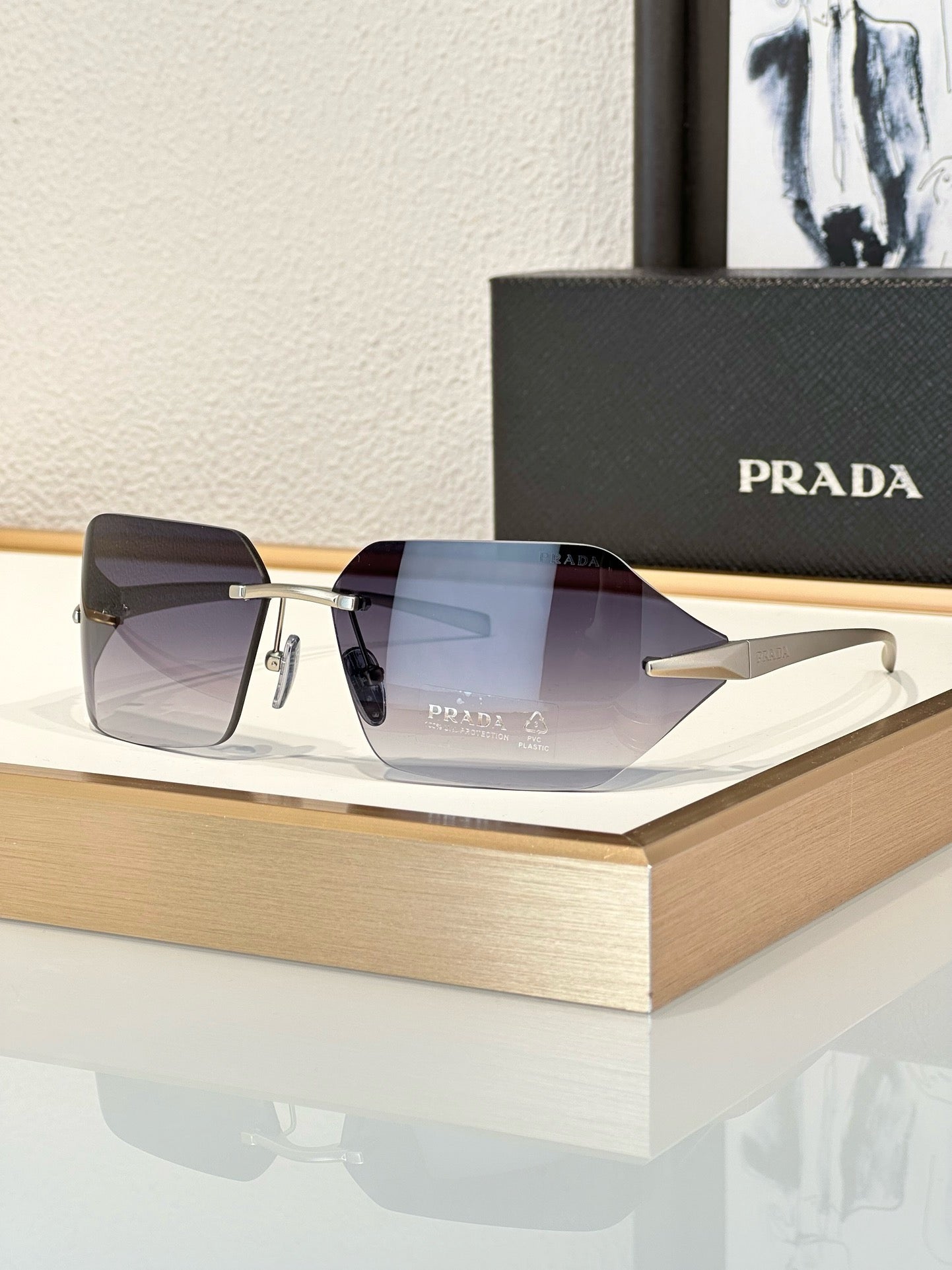 PRADA SPR A55 Runway Tinted Women's Sunglasses✨