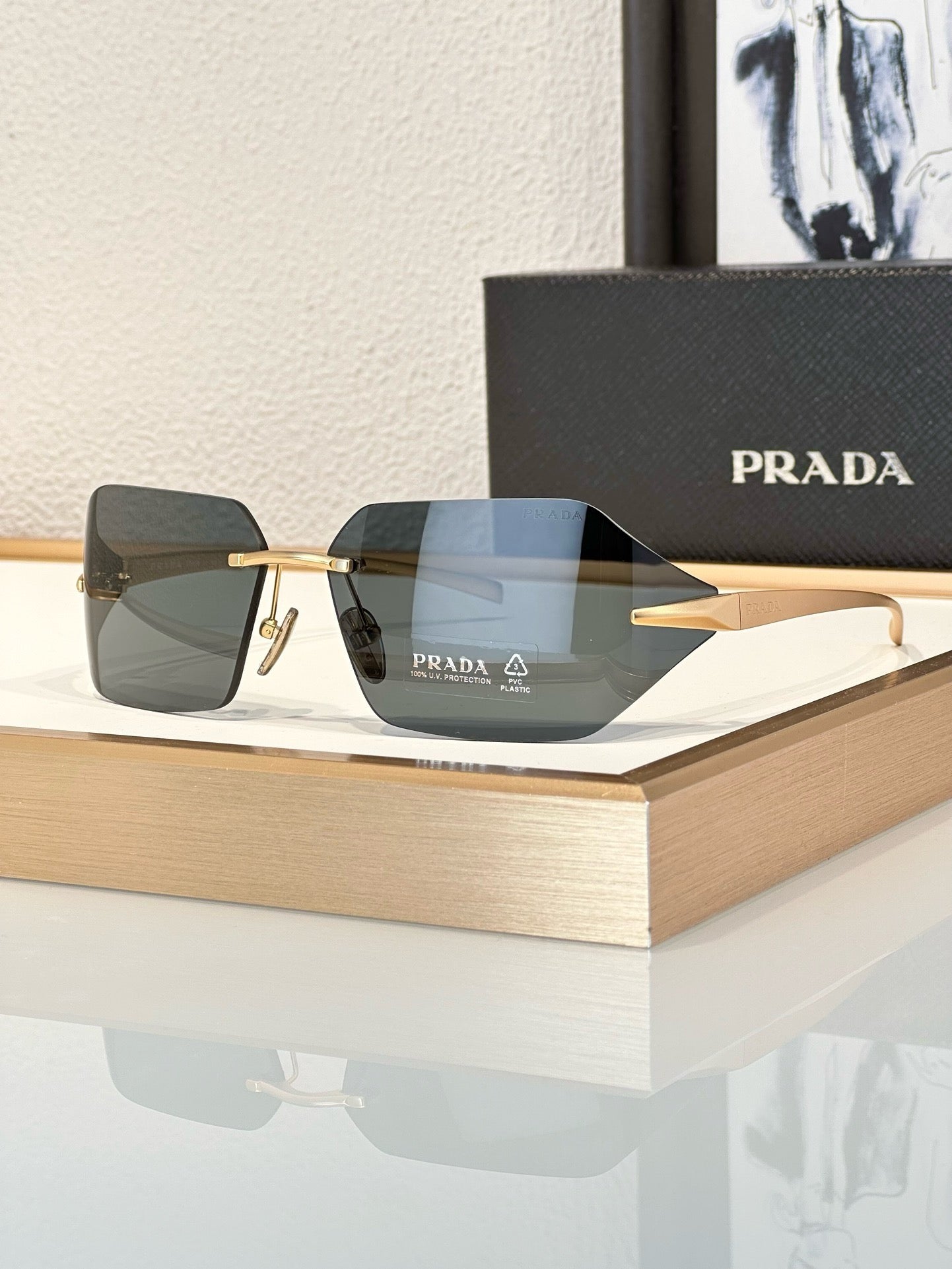 PRADA SPR A55 Runway Tinted Women's Sunglasses✨