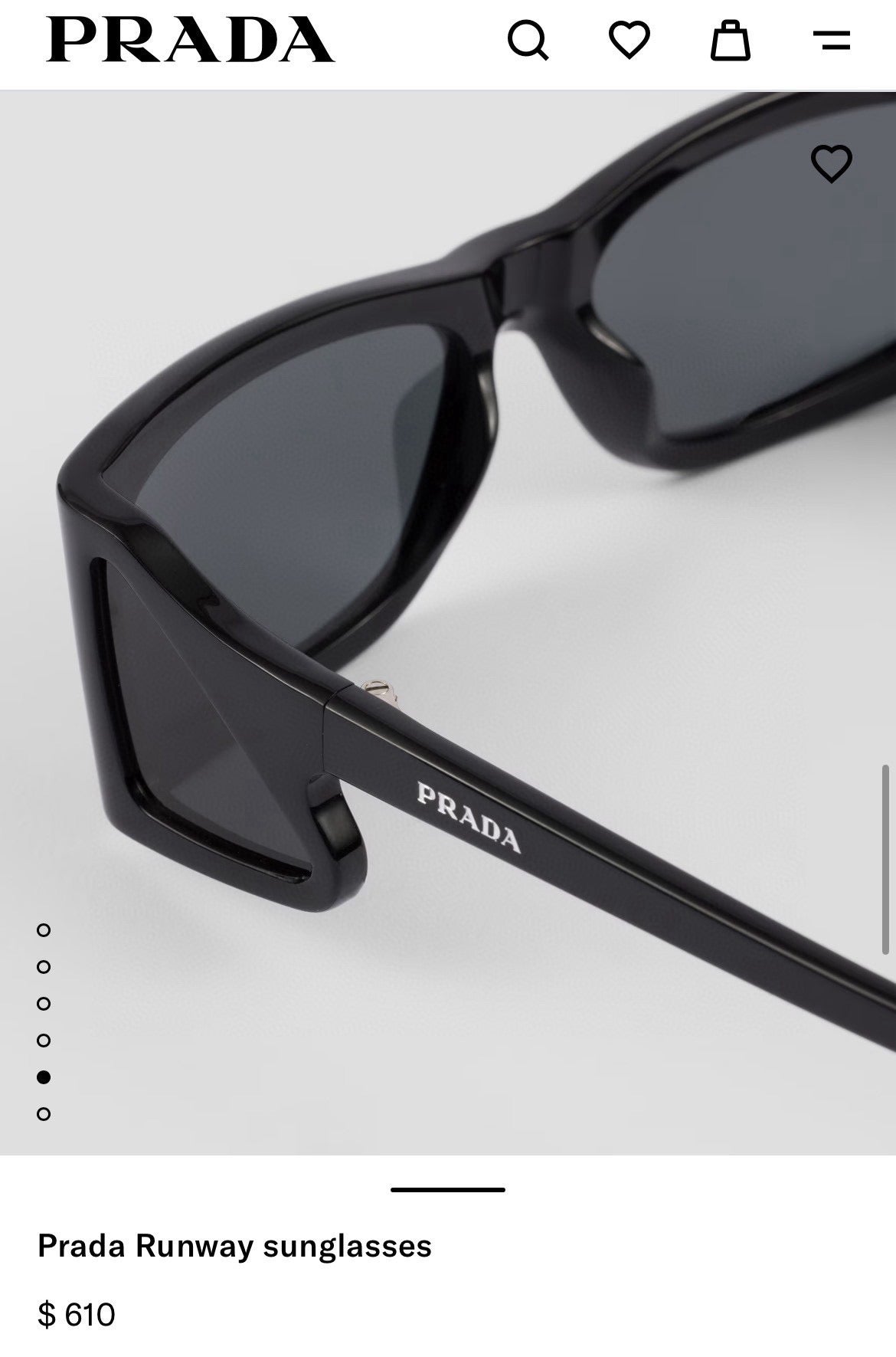 PRADA Runway PR B03S Unisex Sunglasses🟥 $610