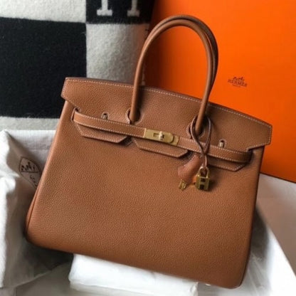 HERMES Birkin 35cm Bag Clemence Leather ✨ - onlinechics.com
