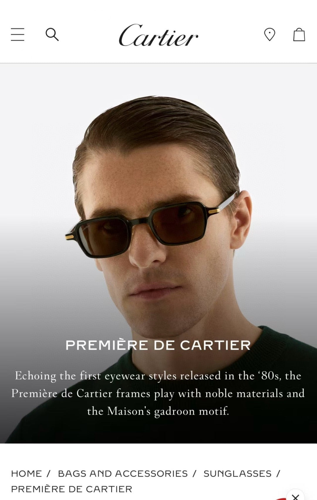 Cartier PREMIÈRE DE CARTIER CT539S Sunglasses-Photochromic Glasses 🐆