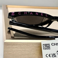 CHANEL BUTTERFLY SUNGLASSES Acetate Black   🖤
