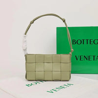 Bottega Veneta Small Cassette Small Intreccio leather bag 💚