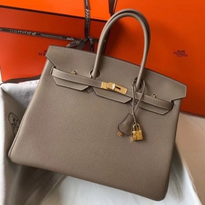 HERMES Birkin 35cm Bag Clemence Leather ✨ - onlinechics.com