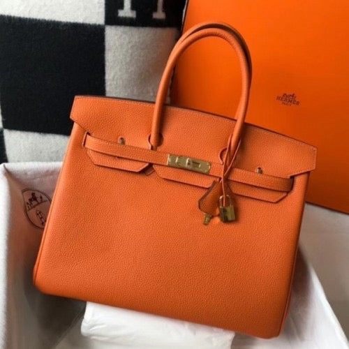 HERMES Birkin 35cm Bag Clemence Leather ✨