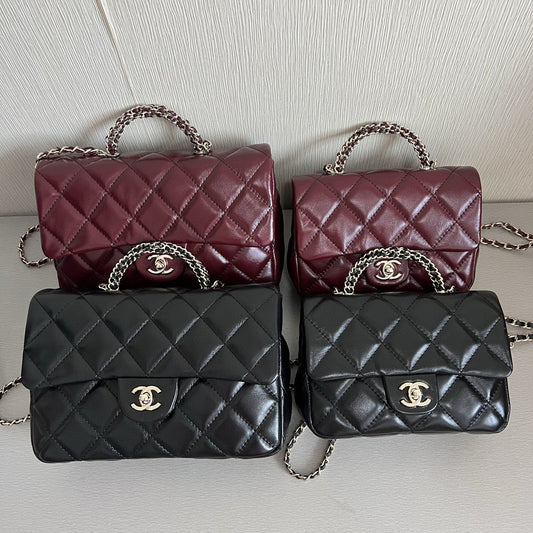 CHANEL  Rectangle Crystal Top Handle Flap Bag 23A Collection 2-SIZES ✨ - onlinechics.com