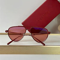 Valentino V-Stud II Titanium Aviator Unisex Sunglasses✨