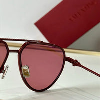 Valentino V-Stud II Titanium Aviator Unisex Sunglasses✨