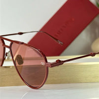 Valentino V-Stud II Titanium Aviator Unisex Sunglasses✨
