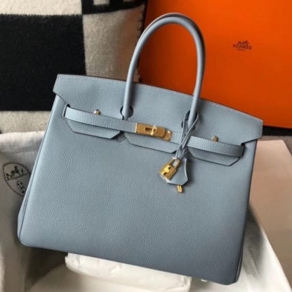 HERMES Birkin 35cm Bag Clemence Leather ✨ - onlinechics.com