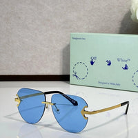 Off-White Men's Alexandria Metal Round Sunglasses 🧩