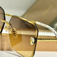 Bvlgari BV40026U  Serpenti Oversized Rimless Irregular Sunglasses ✨