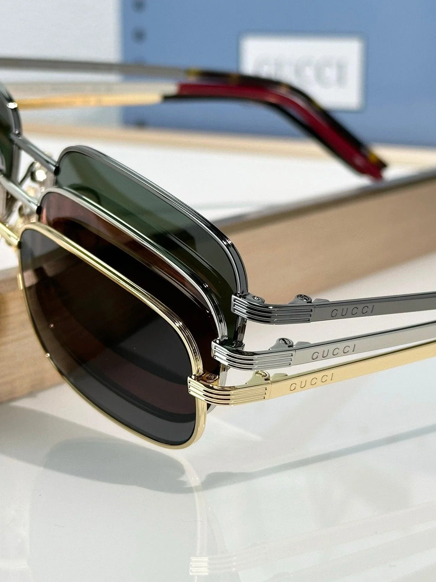 Gucci GG 1457S 002 57 19 Unisex Sunglasses ✨ - onlinechics.com