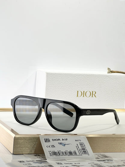 DIOR CD Icon A1F Transparent Beige Pilot  Sunglasses ✨ - onlinechics.com