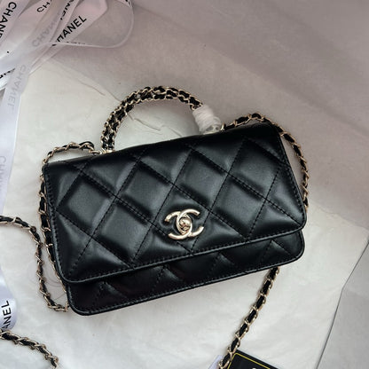 CHANEL Mini Rectangle Crystal Top Handle Flap Bag 23A Collection 2-SIZES ✨ - onlinechics.com