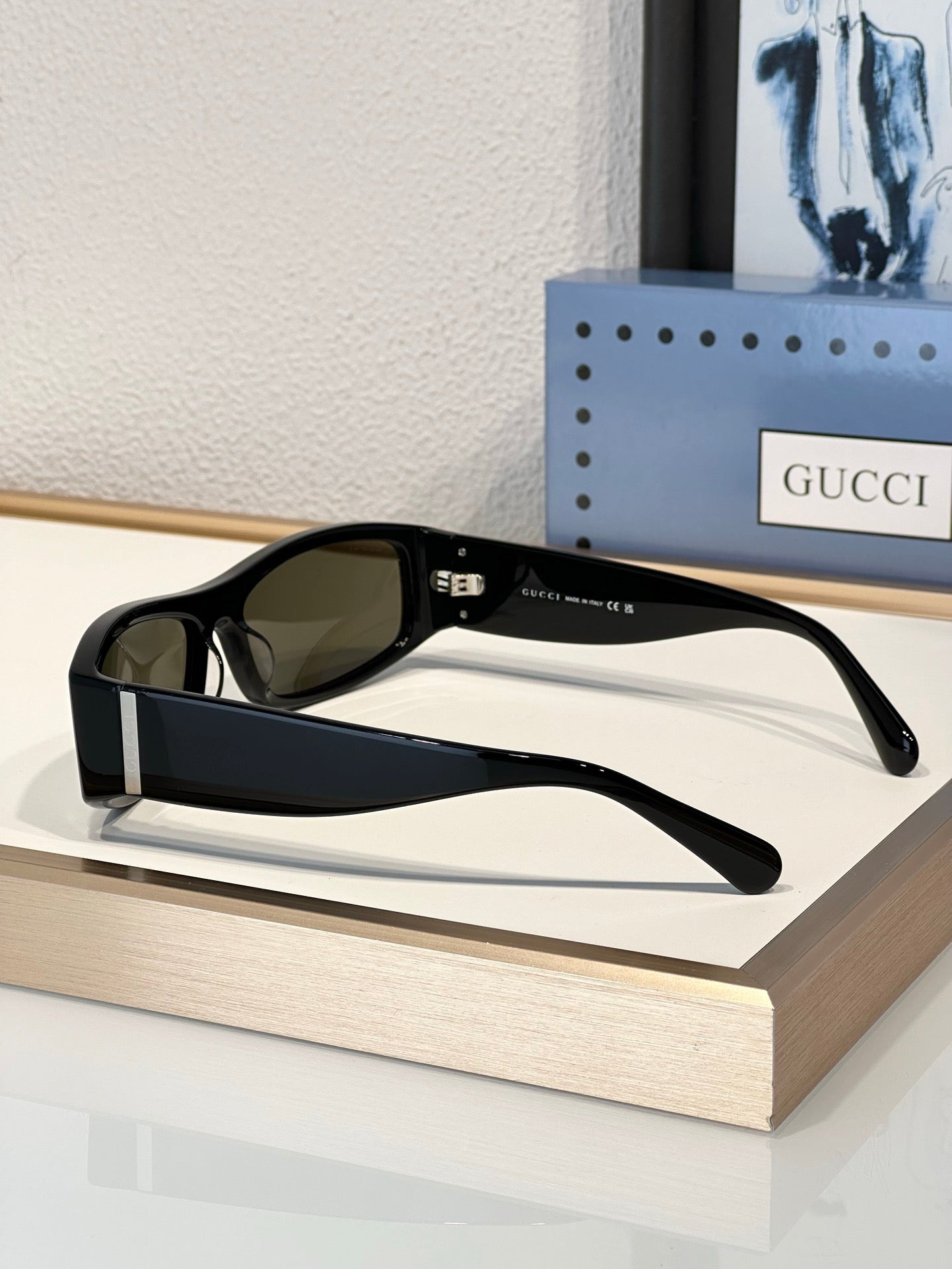 Gucci Men's GG1492S Plastic Rectangle Sunglasses ✨