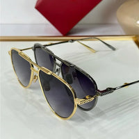 Valentino V-Stud II Titanium Aviator Unisex Sunglasses✨