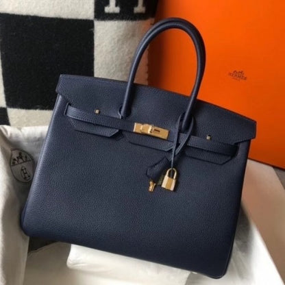 HERMES Birkin 35cm Bag Clemence Leather ✨ - onlinechics.com