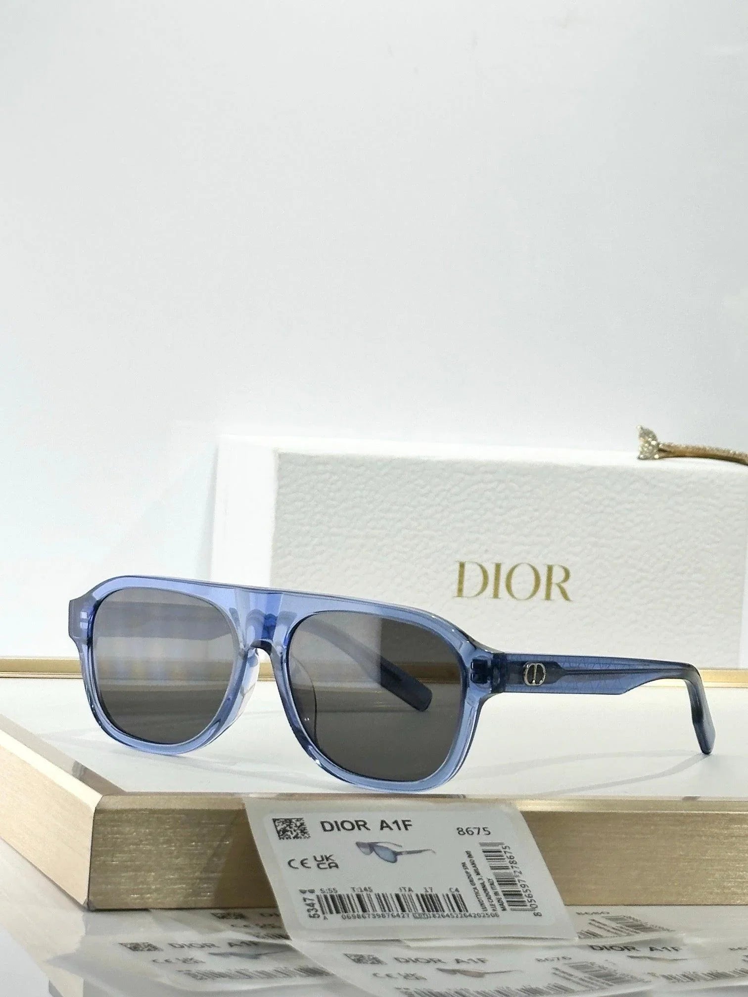 DIOR CD Icon A1F Transparent Beige Pilot Sunglasses ✨ — onlinechics