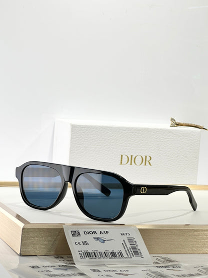 DIOR CD Icon A1F Transparent Beige Pilot  Sunglasses ✨ - onlinechics.com