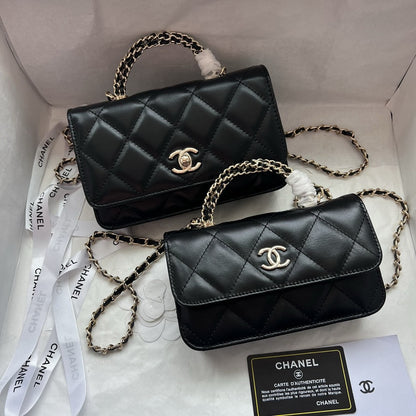 CHANEL Mini Rectangle Crystal Top Handle Flap Bag 23A Collection 2-SIZES ✨ - onlinechics.com