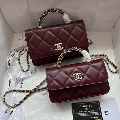 CHANEL Mini Rectangle Crystal Top Handle Flap Bag 23A Collection 2-SIZES ✨ - onlinechics.com