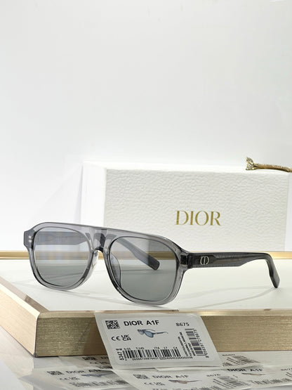 DIOR CD Icon A1F Transparent Beige Pilot  Sunglasses ✨ - onlinechics.com
