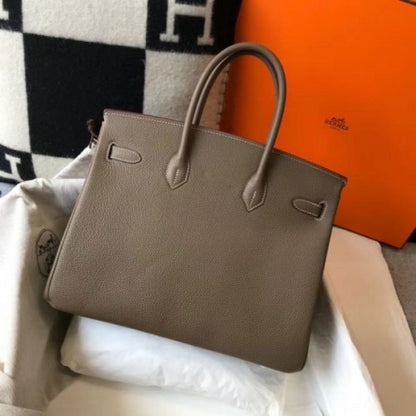 HERMES Birkin 35cm Bag Clemence Leather ✨ - onlinechics.com
