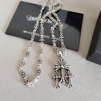 Chrome Hearts Style Fleur de Lis Necklace –925 Silver Stainless Steel ⚜️