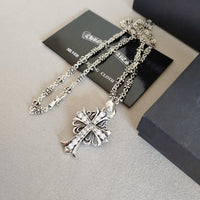 Chrome Hearts Style Fleur de Lis Necklace –925 Silver Stainless Steel ⚜️