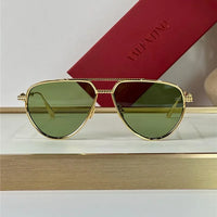 Valentino V-Stud II Titanium Aviator Unisex Sunglasses✨