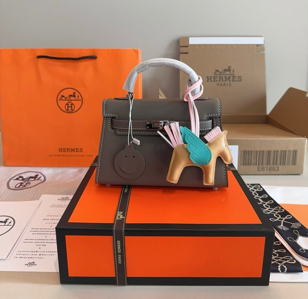 HERMES Hermès Kelly Sellier 20  Epsom Palladium Hardware✨ - onlinechics.com