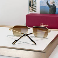 Cartier CT0445O 001 Première de Cartier Rectangle Shape Sunglasses NEW 🐆