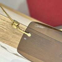 Cartier CT0367S 002 54 - Gold-Silver Unisex Sunglasses Precious 🐆 $11.000