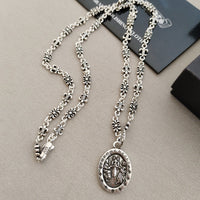 Chrome Hearts Style Fleur de Lis Necklace –925 Silver Stainless Steel ⚜️
