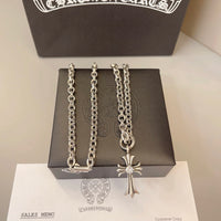 Chrome Hearts Style Fleur de Lis Necklace –925 Silver Stainless Steel ⚜️
