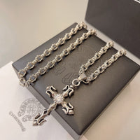 Chrome Hearts Style Fleur de Lis Necklace –925 Silver Stainless Steel ⚜️