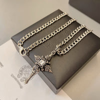 Chrome Hearts Style Fleur de Lis Necklace –925 Silver Stainless Steel ⚜️