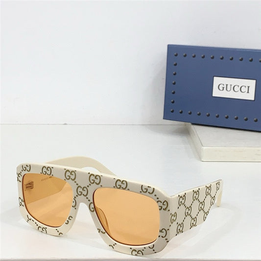 GUCCI GG0980  Eyewear GG monogram pilot-frame Sunglasses ✨