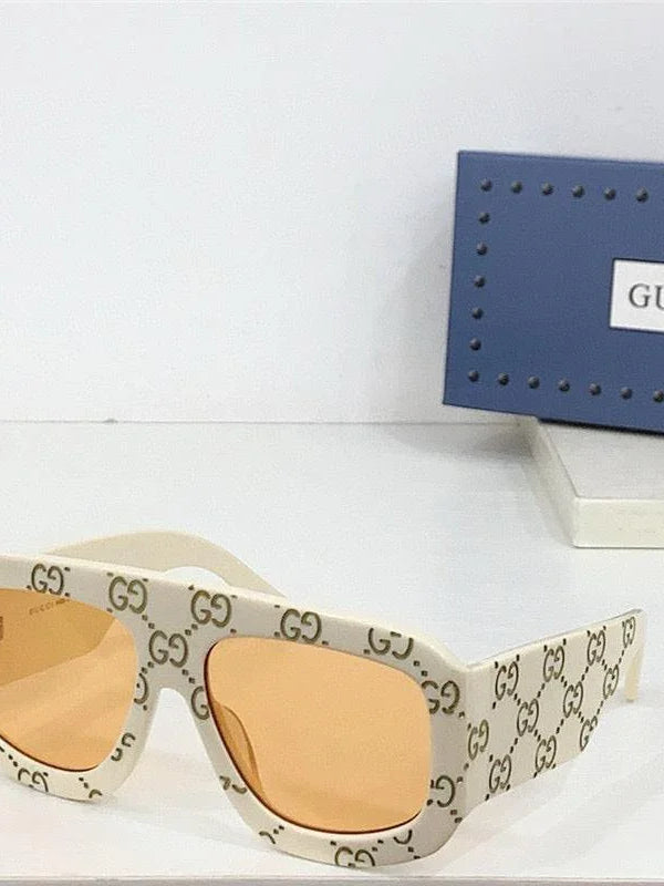 GUCCI GG0980  Eyewear GG monogram pilot-frame Sunglasses ✨