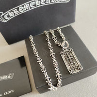Chrome Hearts Style Fleur de Lis Necklace –925 Silver Stainless Steel ⚜️
