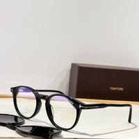 TOM FORD 5823-H 001 50  Blue Light Eyewear & Magnetic Clip-On Sunglasses  🔱