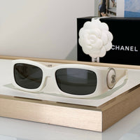 CHANEL 6030S  Rectangular Vintage Sunglasses Chanel Eyewear  🖤