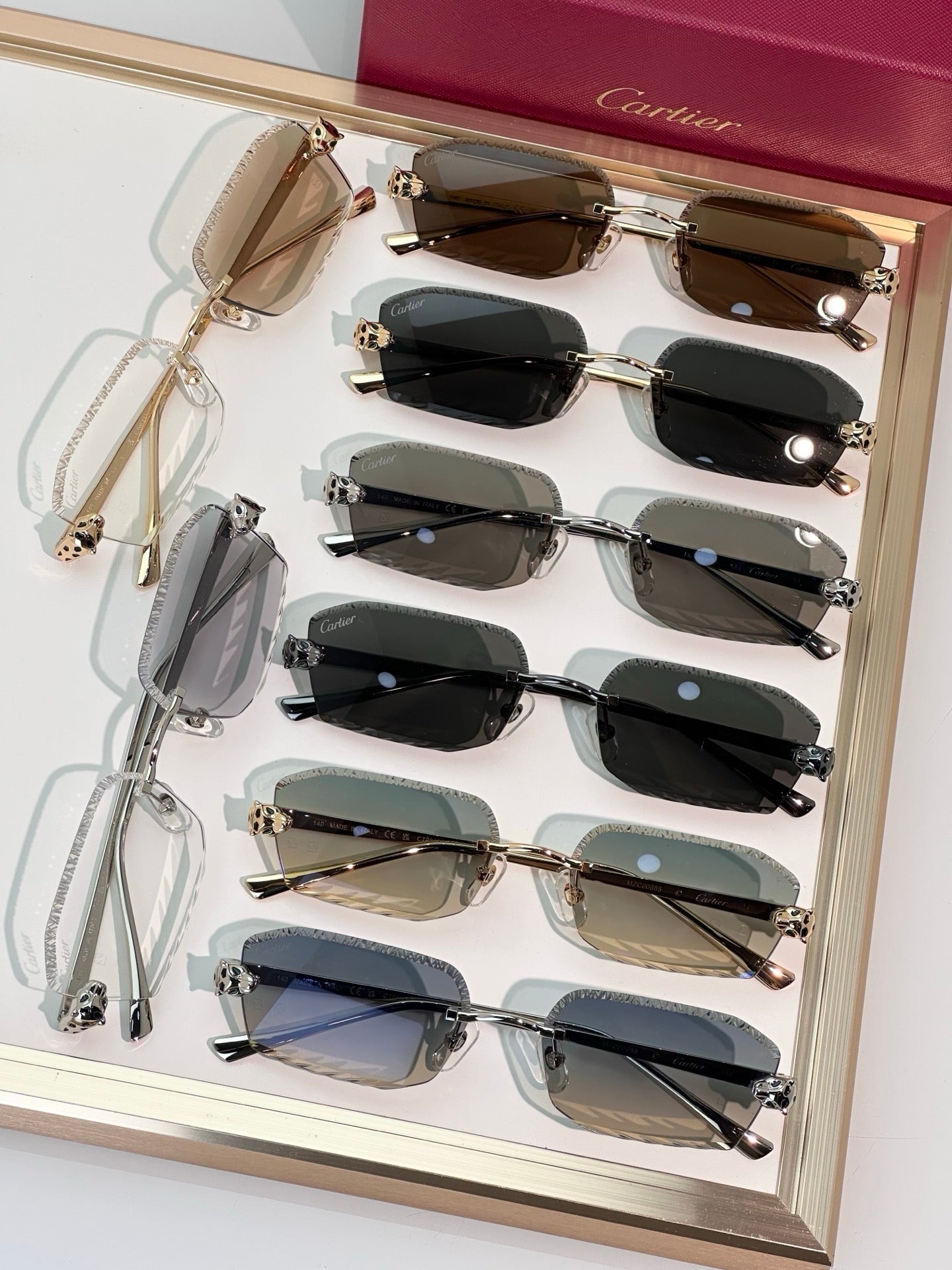 Cartier CLASSIC C DE CARTIER MOTIF Panthere CT0815 Sunglasses 🐆 - onlinechics.com